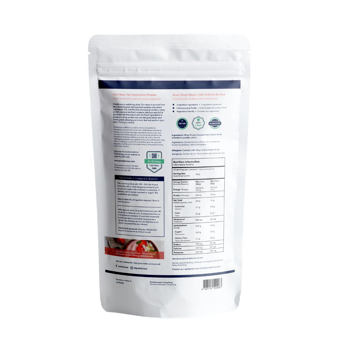 Gourmet Whey Protein – True Strawberry | 1kg