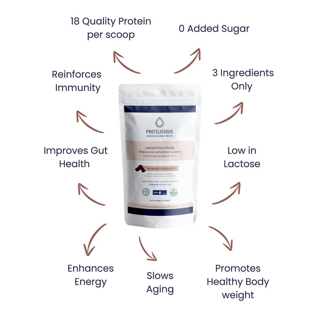 Gourmet Whey Protein – True Chocolate | 1kg